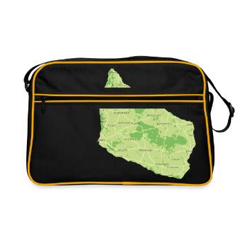 Bornholmer map - Retro Bag - black/gold - Front