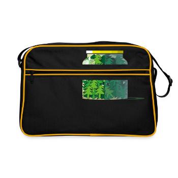 verre sapin - Sac Retro - noir/or - Devant