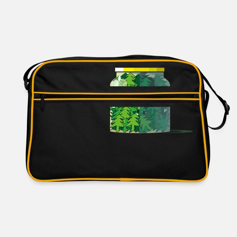 tannenglas - Retro Tasche - Schwarz/Gold