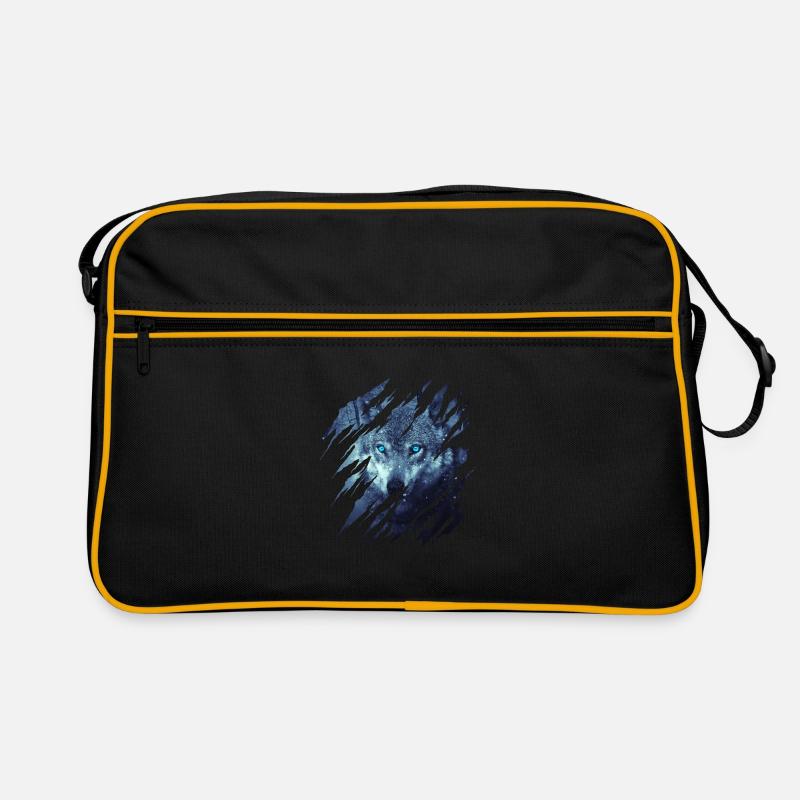 Wolf Scratch Marks Claws Wild Wolves Wilderness Howl Retro Bag
