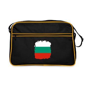 Drapeau bulgare Drapeau bulgare Sables d’or - Sac Retro - noir/or - Devant