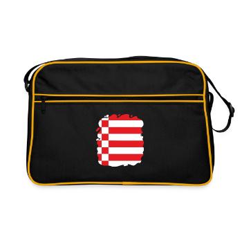 Bremen Flag Bremen Flag - Retro Bag - black/gold - Front