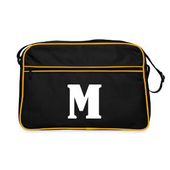 M - Retro Bag - black/gold - Front