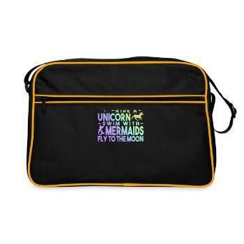 play with fairys - Retro Tasche - Schwarz/Gold - Vorne