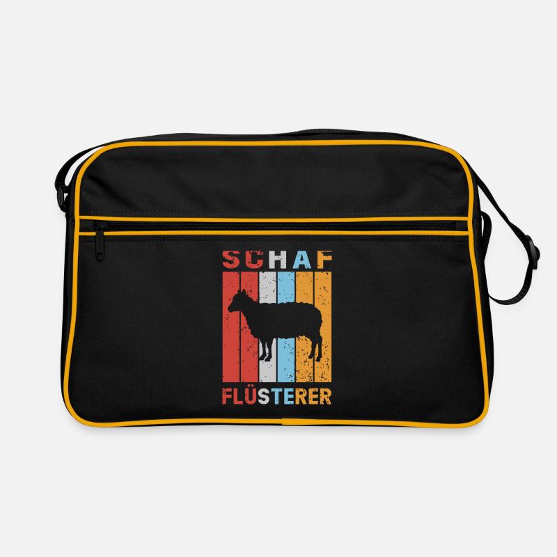 Schaf Flüsterer Schafe Schafbock Lamm Schäfer Retro Tasche