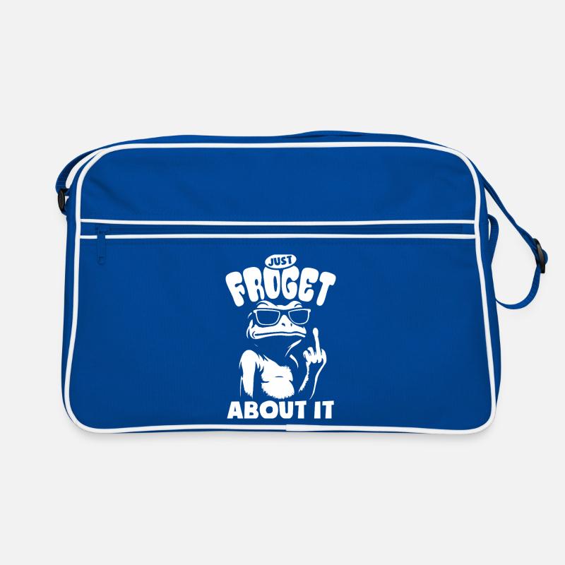 Frog Just froget about it - Jeu de mots de grenouille Sac Retro