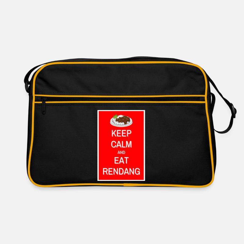 Stay calm and eat rendang Retro Bag