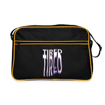 TIRED – Une esthétique déformée pour les insomniaques - Sac Retro - noir/or - Devant