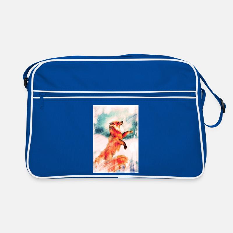 Winter fox. Retro Bag