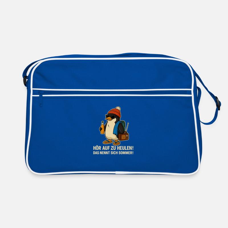 Pingouin d’été avec lunettes de soleil Sac Retro