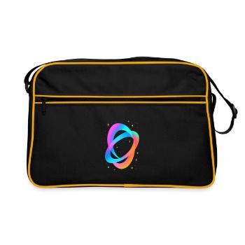 Future Fusion – Neon Flow Vibes - Retro Bag - black/gold - Front