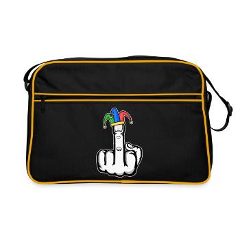 Majeur Stingerfinger Carnaval - Sac Retro - noir/or - Devant