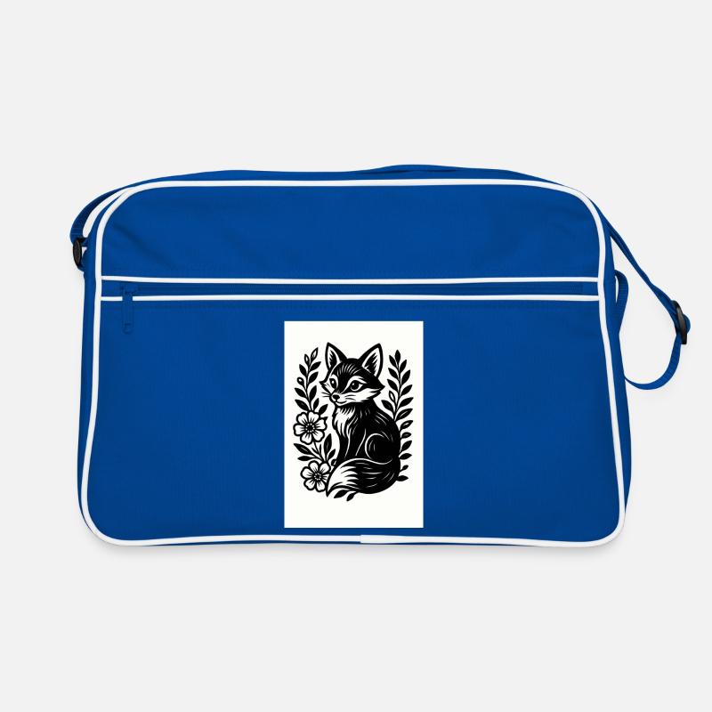 Le Renard dans la danse des fleurs Sac Retro