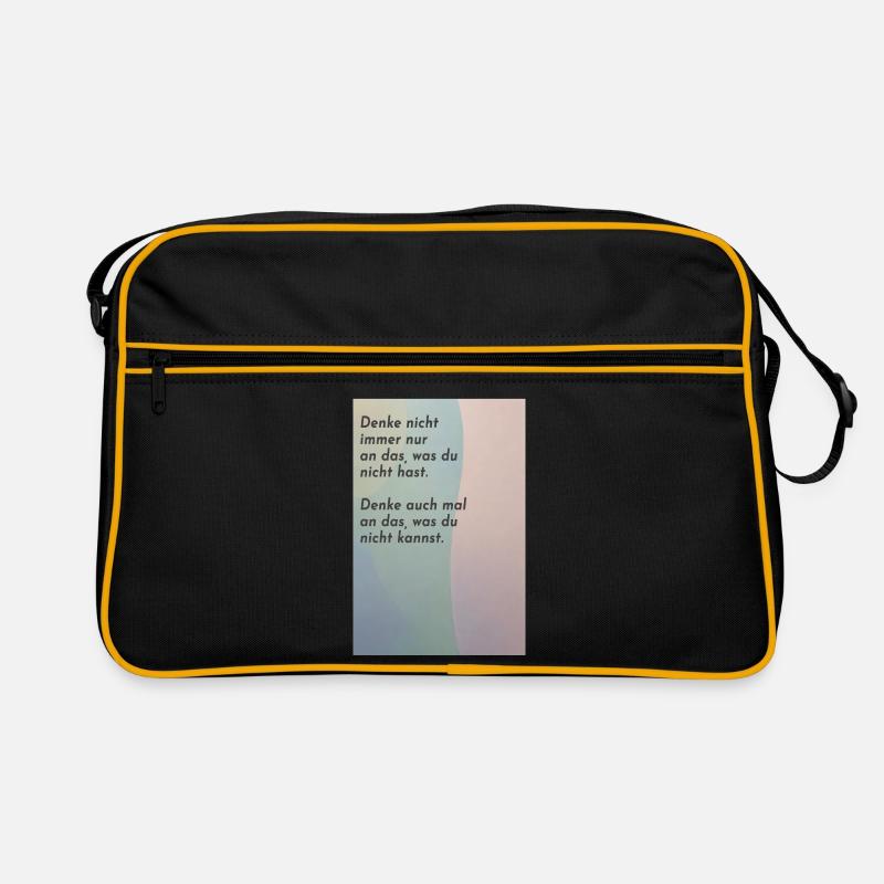 Think about what you can't do Retro Bag