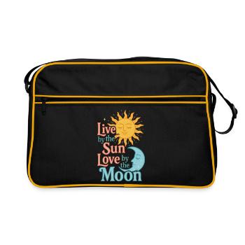 Citation de l’harmonie Soleil Lune - Sac Retro - noir/or - Devant