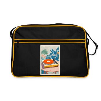 Tropical Turntable Vibe - Sac Retro - noir/or - Devant