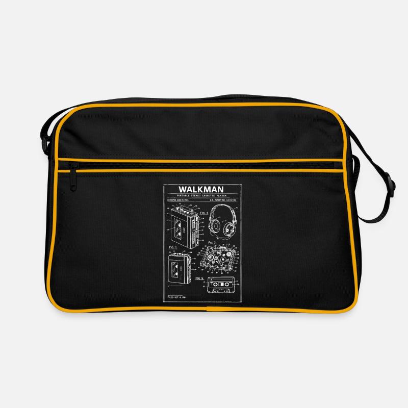 Walkman-Bauplan-Schaltplan Retro Tasche