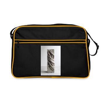 Concrete Vein Twisted Fabric - Retro Bag - black/gold - Front