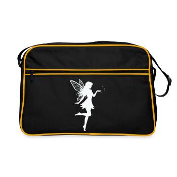 Fairy Elf - Retro Bag - black/gold - Front