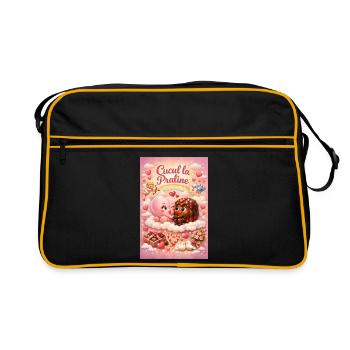 Cucul la praline - Retro Tasche - Schwarz/Gold - Vorne