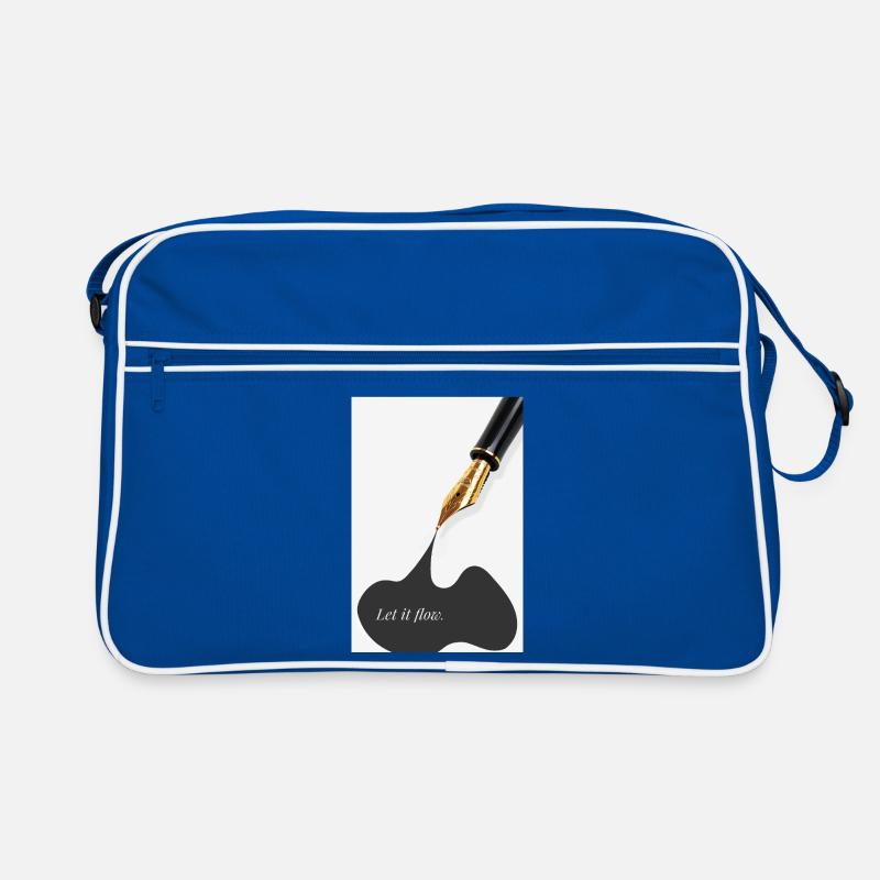 Let it flow Creativity Motivation Writing Retro Bag