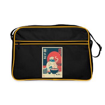 Frog Chef Ramen Retro Poster - Retro Bag - black/gold - Front