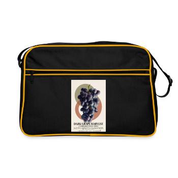 Dark Grape Harvest - Retro Bag - black/gold - Front