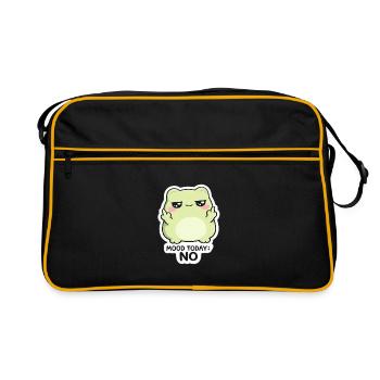 Humeur aujourd’hui : Non – Créature Kawaii Verte - Sac Retro - noir/or - Devant