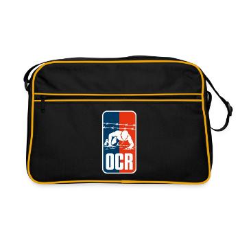 C445A3CB-AF3B-4F2F-9E1D-F1AA150200F0 - Retro Tasche - Schwarz/Gold - Vorne