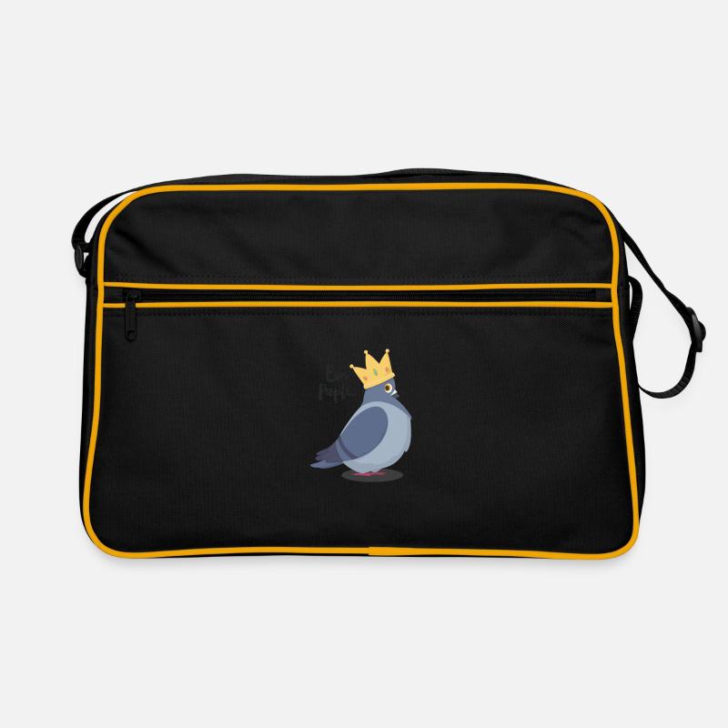 Freche Taube mit Spruch "Ew, People..." Bird Nerd Retro Tasche