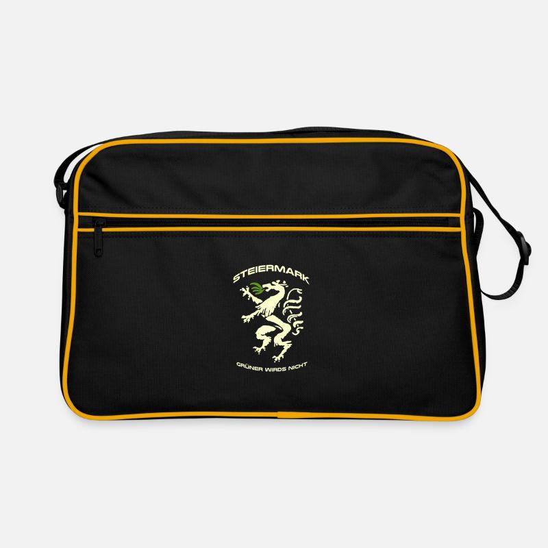 Steiermark - Retro Tasche - Schwarz/Gold