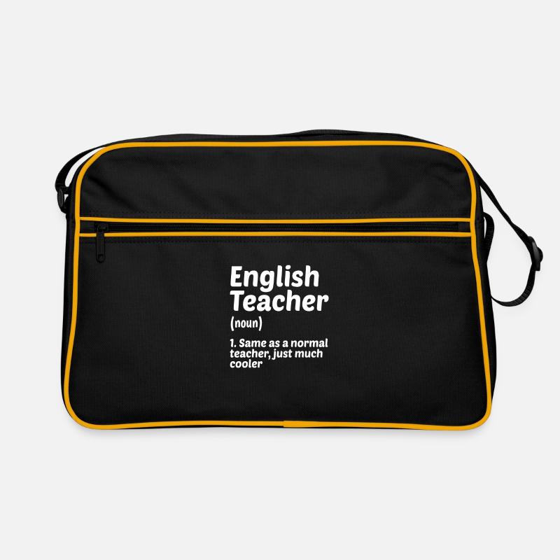English Teacher Definition Teaching School Educato Retro Tasche