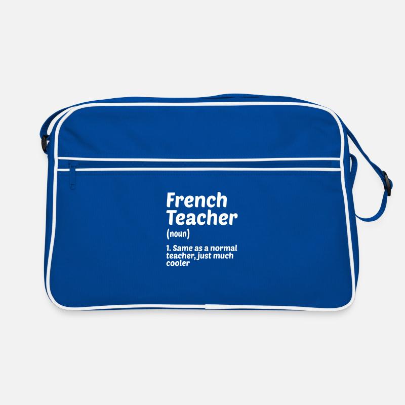 French Teacher Definition Teaching Class School Ed Retro Tasche