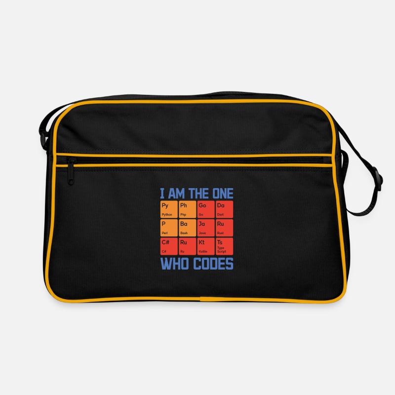 I Am The One Who Codes Programming Programmer Nerd Retro Tasche