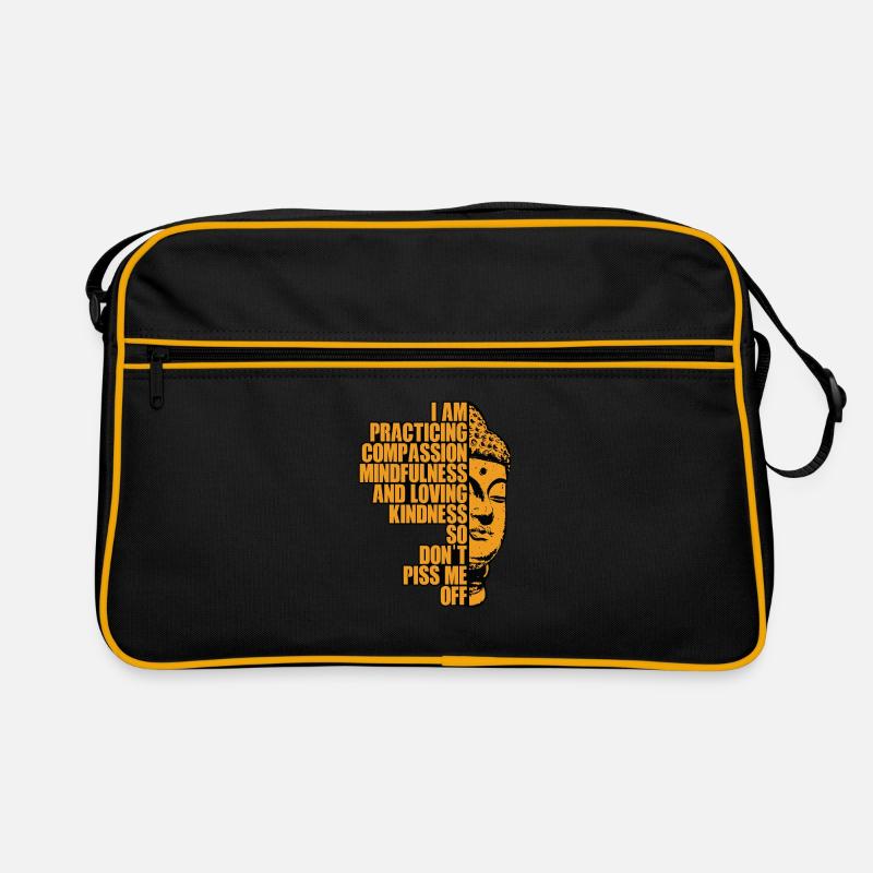 I Am Practising Compassion Mindfulness And Loving Retro Tasche
