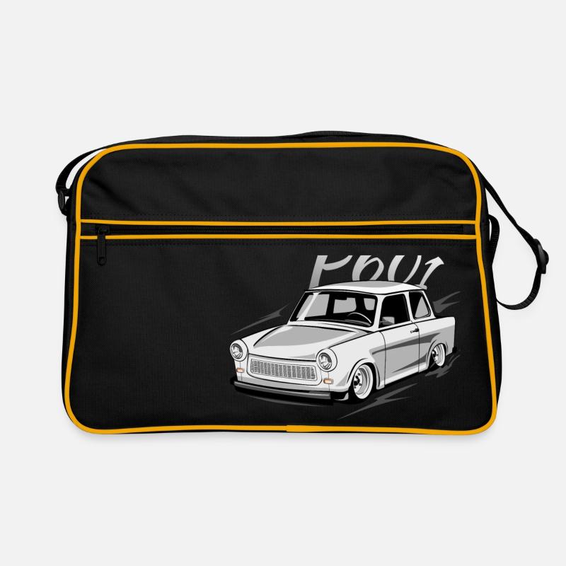  P601 - Zweitakt DDR - Retro Tasche - Schwarz/Gold