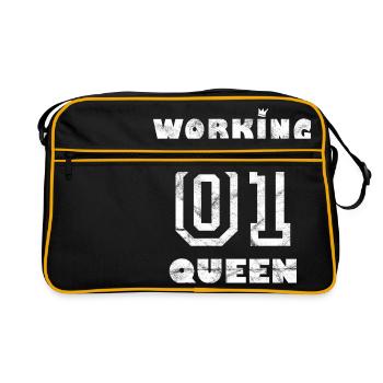 Work Job Workaholic - Working Queen - Retro Bag - black/gold - Front