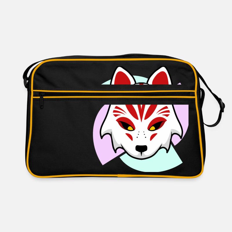 Kitsune Mask - Retro Bag - black/gold