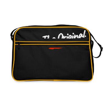 Father-son partner look The Original. The Remix. - Retro Bag - black/gold - Front