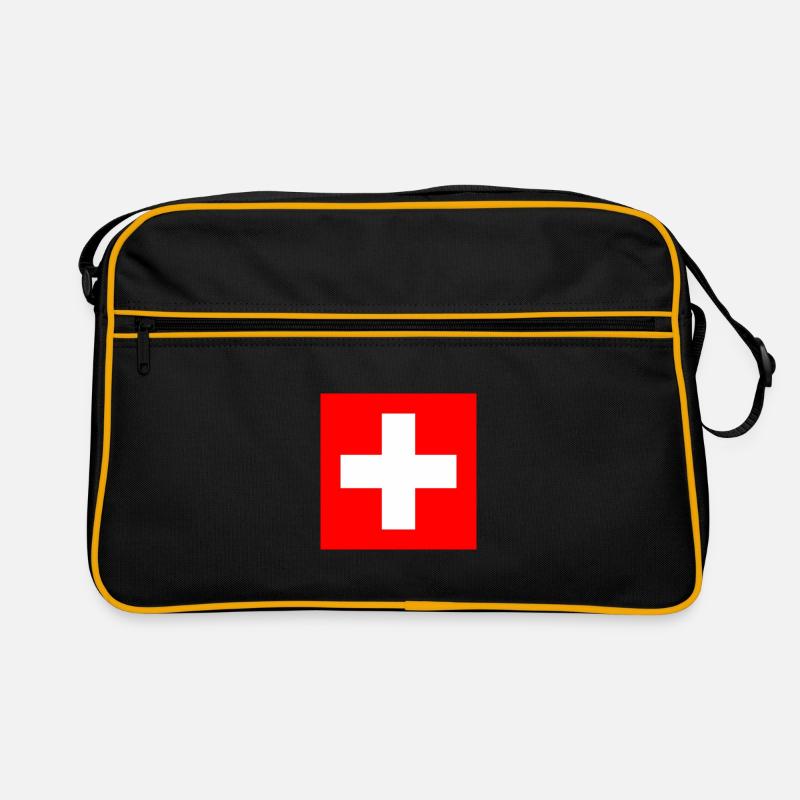 Schweiz/Scweizer/Flagge Retro Tasche