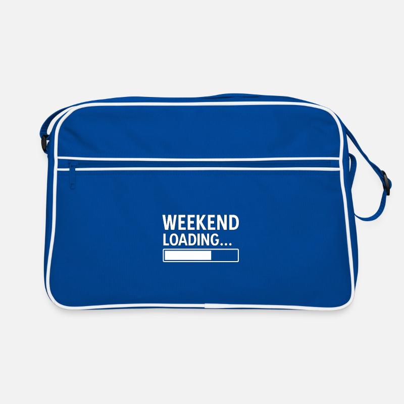 Weekend Loading... – Funny Minimal Design Retro Bag