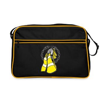 vestes jaunes - Sac Retro - noir/or - Devant