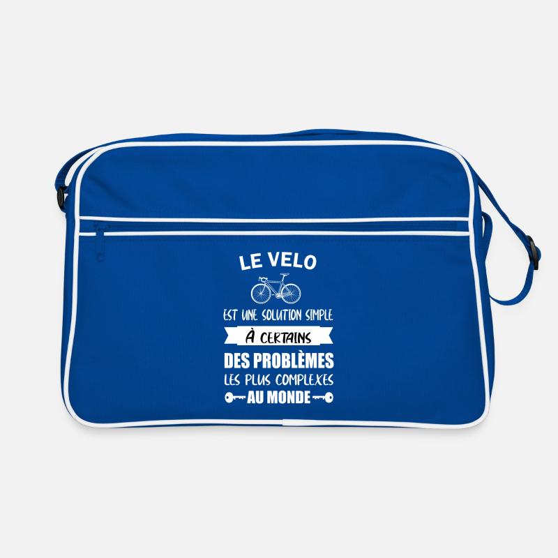 Le vélo est une solution simple t-shirt cycliste Sac Retro