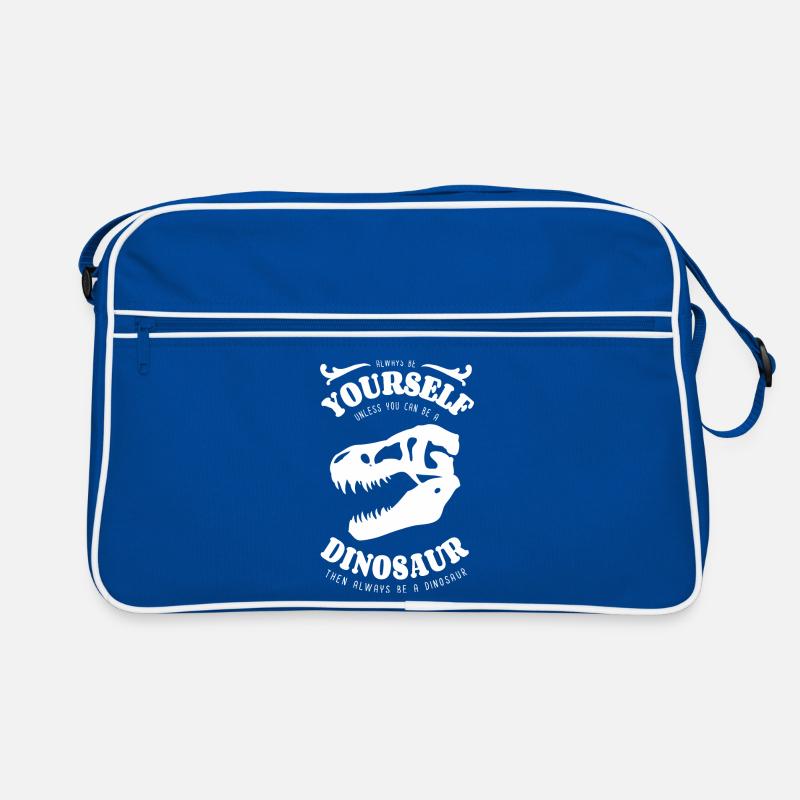 Sei immer du selbst - Dinosaurier - Spruch Retro Tasche