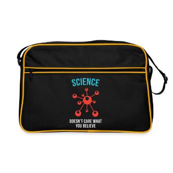 Science Doesn't Care What You Believe - Retro Bag - black/gold - Front