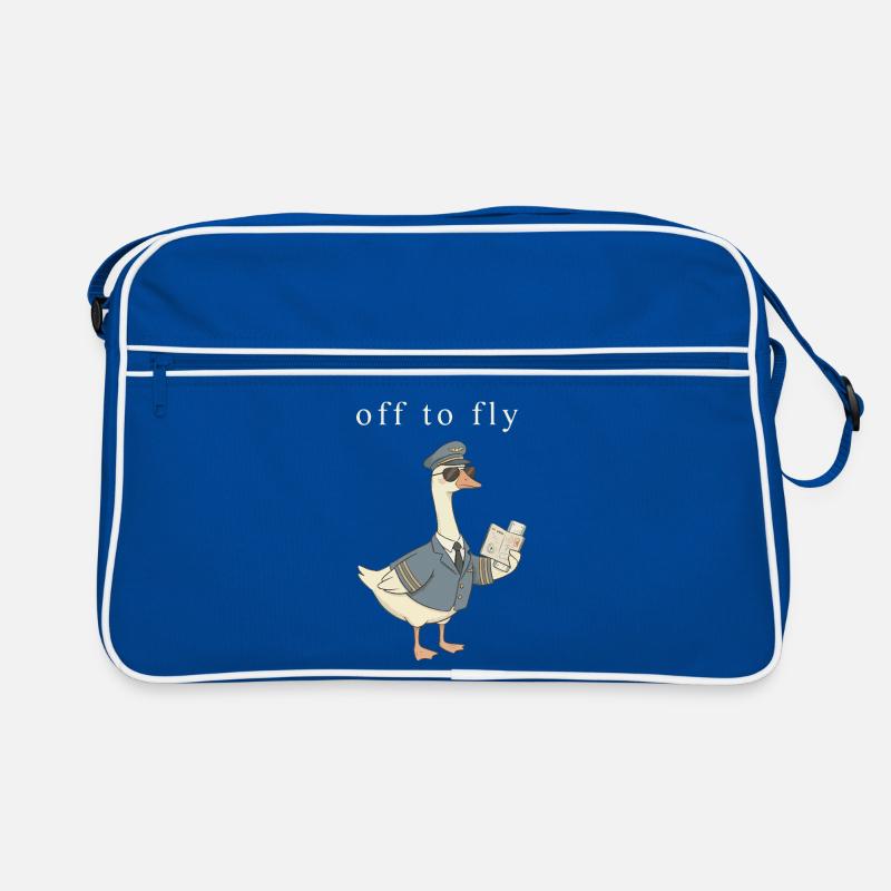 Duck pilot on take-off Retro Bag