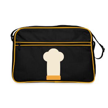 Chef's Hat, Chef, Chef, Grill Master, Gift - Retro Bag - black/gold - Front