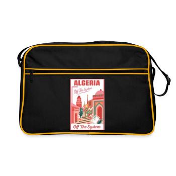 Algeria Off The System – Colorful Landscape - Retro Bag - black/gold - Front