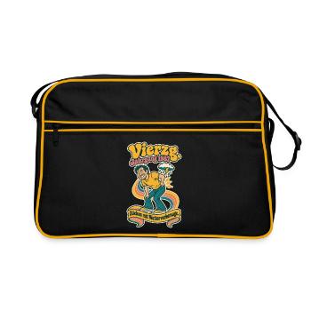 Vierzg Jahrgang 1987 Rücken - Retro Tasche - Schwarz/Gold - Vorne