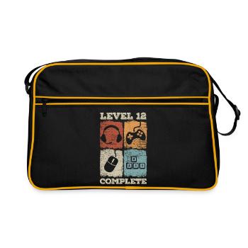 Jeu complet de niveau 12e anniversaire - Sac Retro - noir/or - Devant